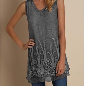 Soft Surroundings Silk Romance Top